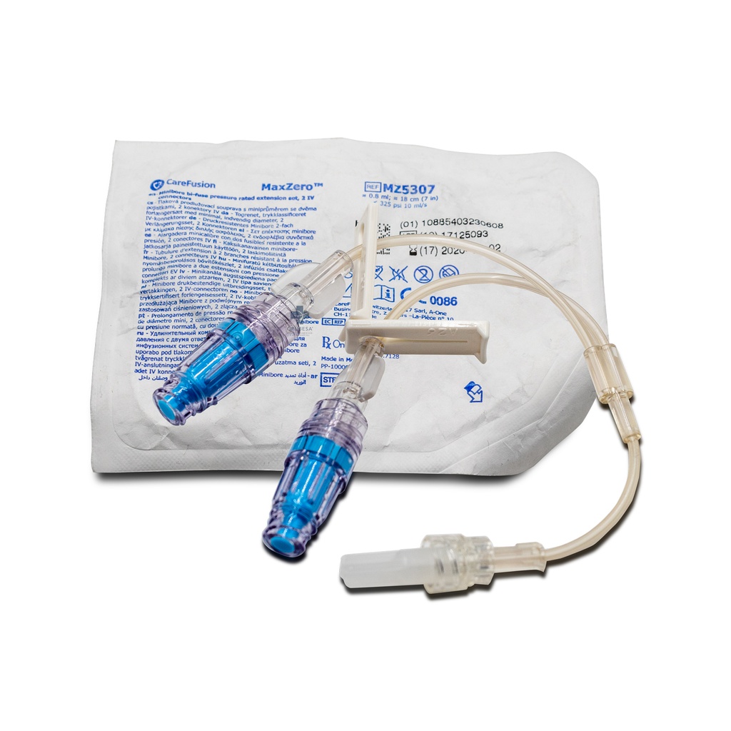 Extensión Libre de Aguja MaxZero Microbore 3 Vías